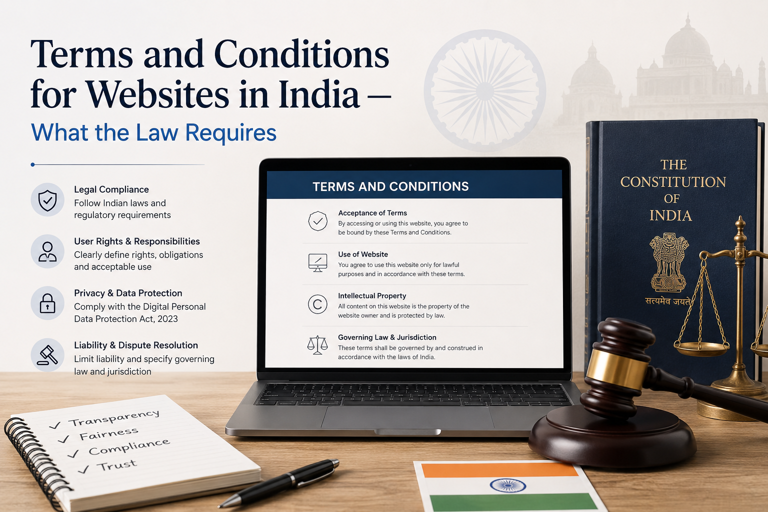 Terms and Conditions for Websites in India - Why They Matter and What to Include (2026 Guide India)